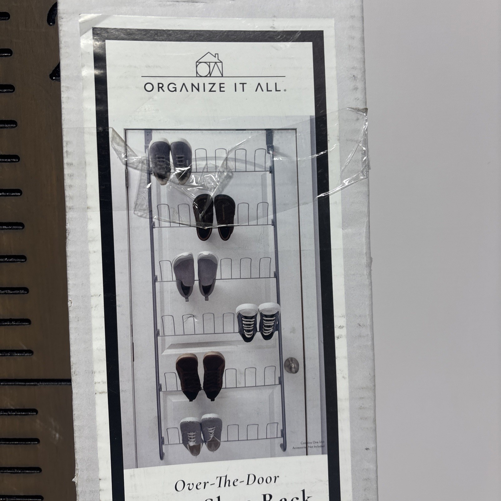 Organize It All Over-The-Door 18 Pair Hanging Wire Shoe Rack