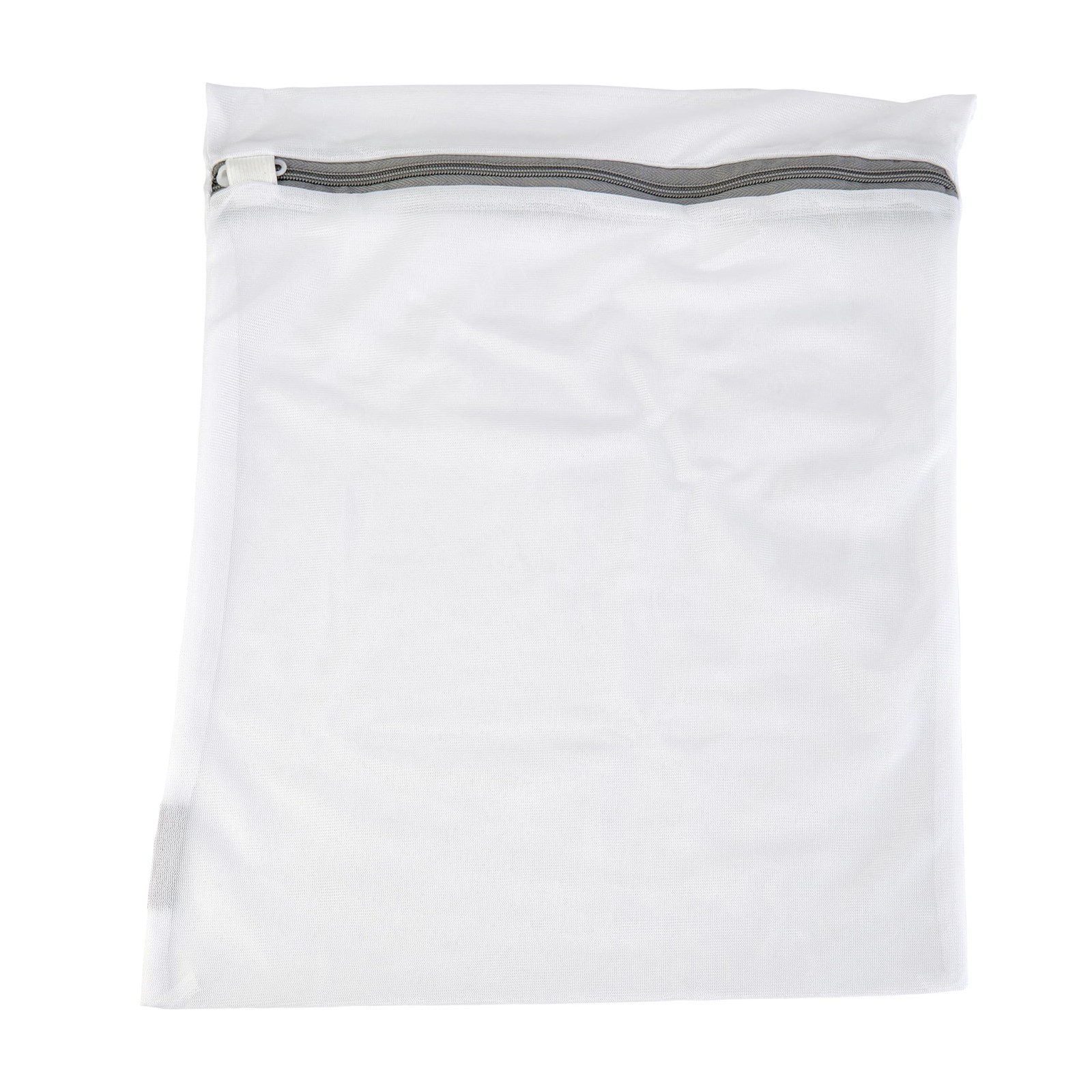 Large Mesh Laundry Bag Wash Garment Delicates Clothes Zipper 15 x 17.5 Inch Whit