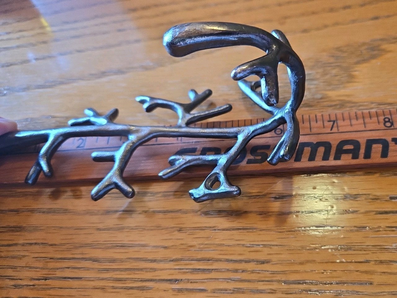 Wall Hanging Solid Metal Hook Tree Branch, Towel, Keys, Jewlery 6.5 ” H