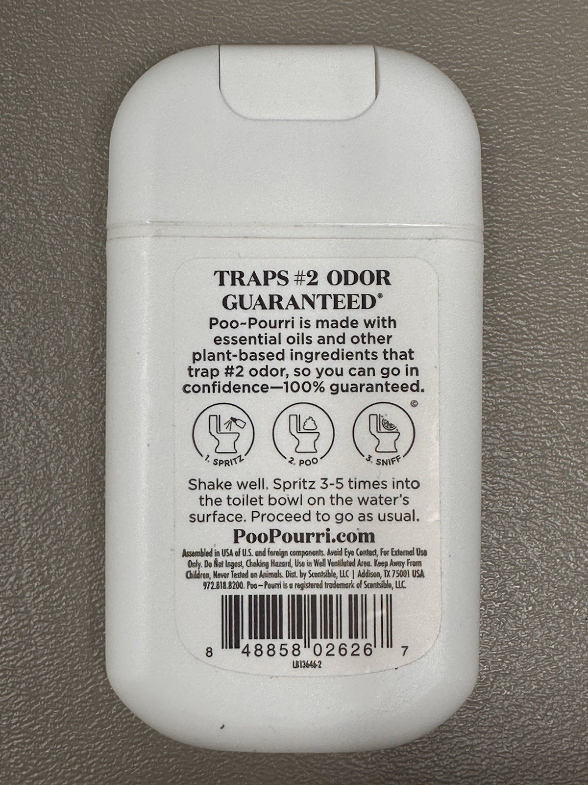 Poo-Pourri Toilet Spray Lavender Vanilla 1 Fl Oz Purse Pocket Travel Size 4 Pack