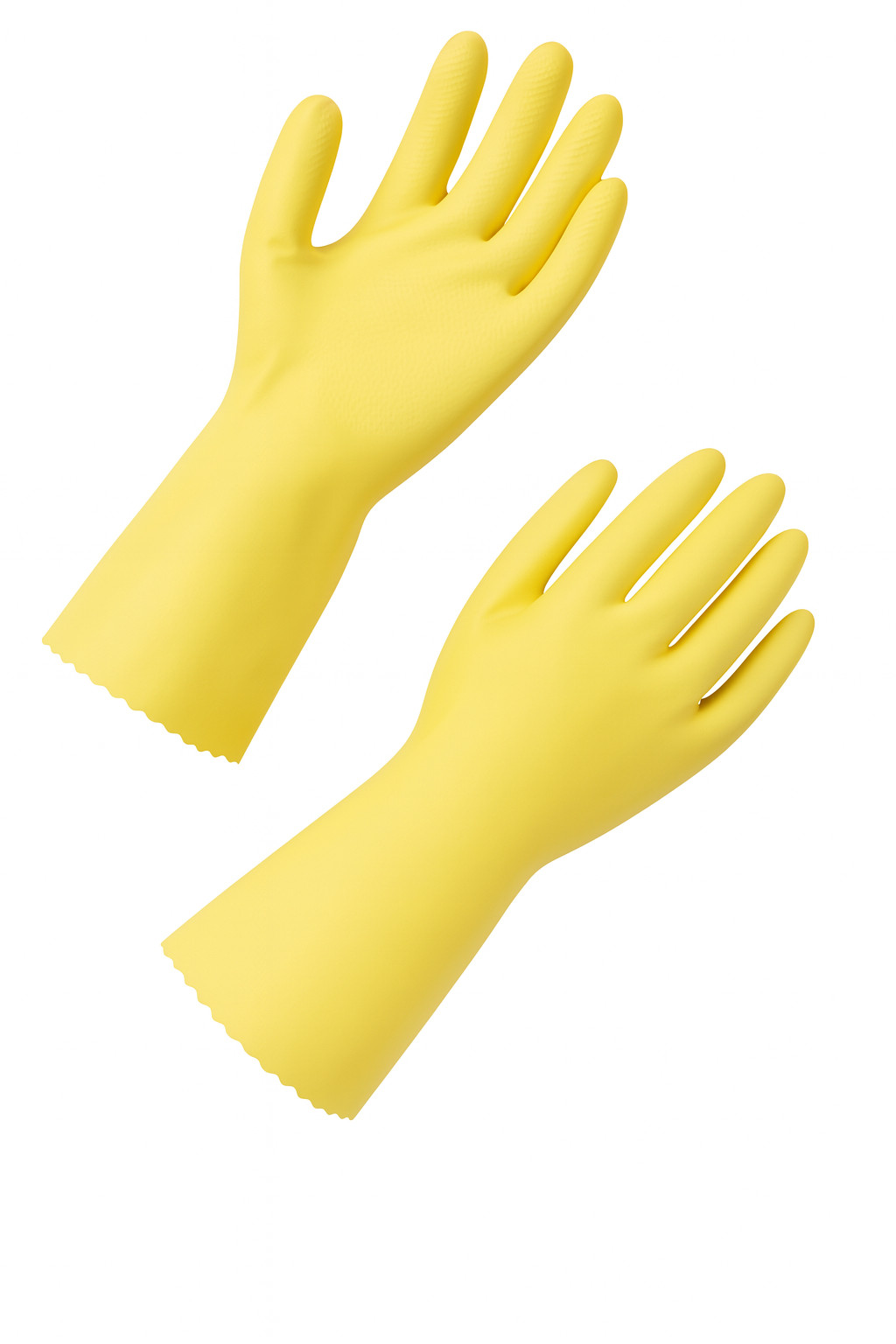 6 Pair Latex Lined Dish Washing Chemical Resistant Gloves – Medium