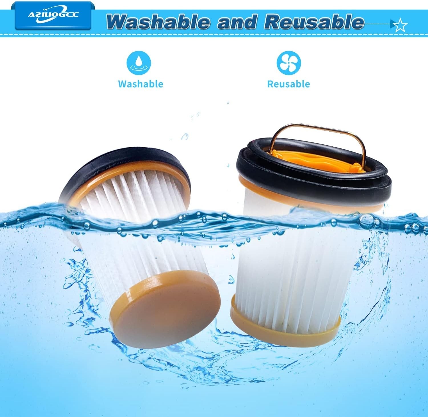 5 Pack Wandvac Replacement Filters for Shark WV201 WV200 WV205 WV220