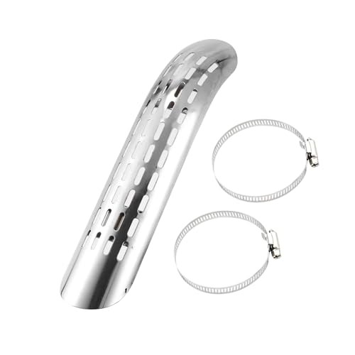 1 Set Universal Motorcycle Curve Exhaust Heat Shield Exhaust Pipe Heat