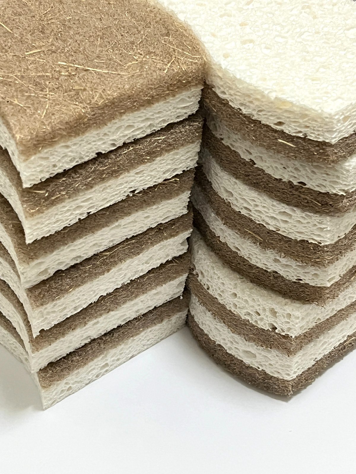 Biodegradable Natural Scrub Sponges 12-Pack Non-Scratch Plastic-Free Spring Sale