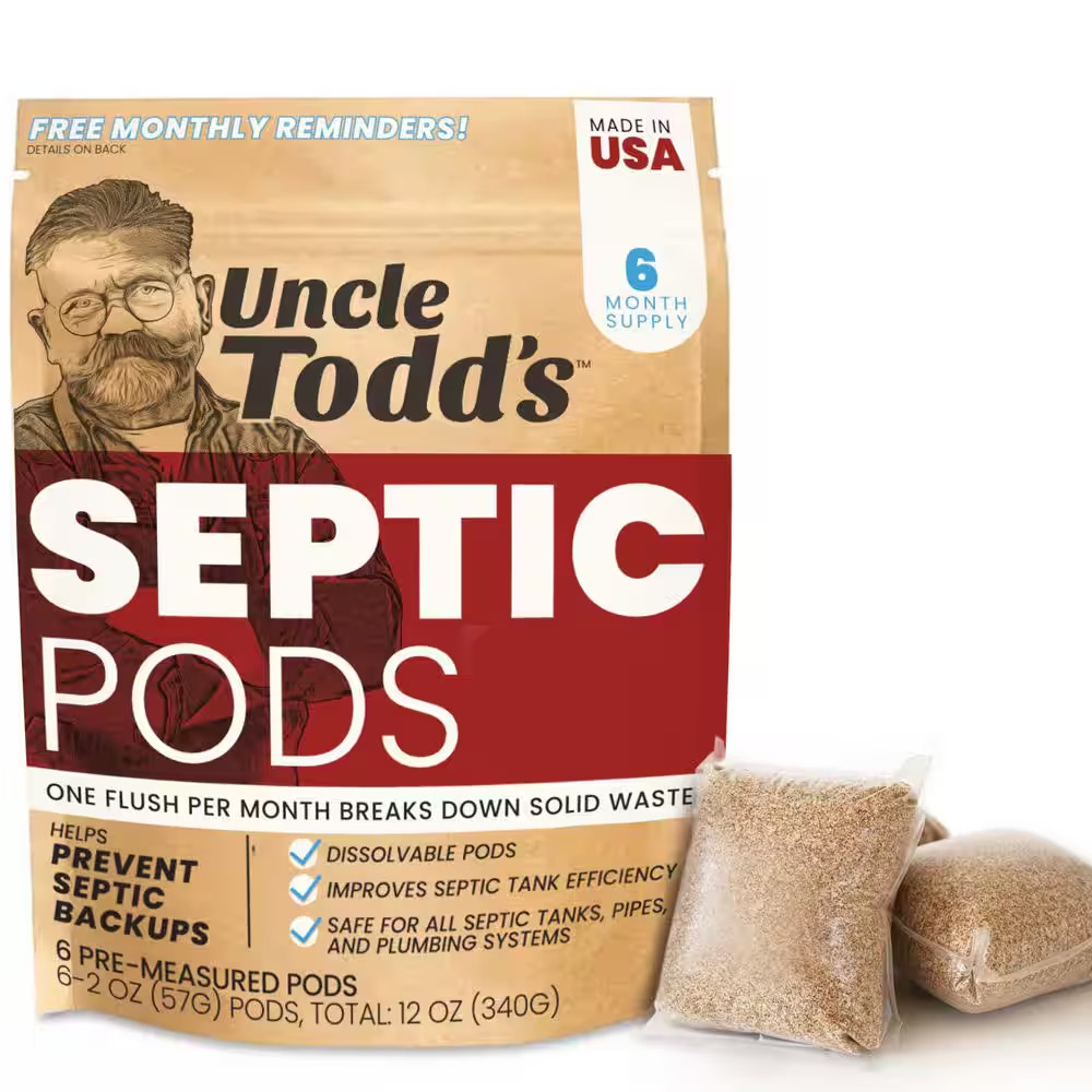 12 Oz. Septic Tank Treatment Pods Drain Cleaner (6-Pack)