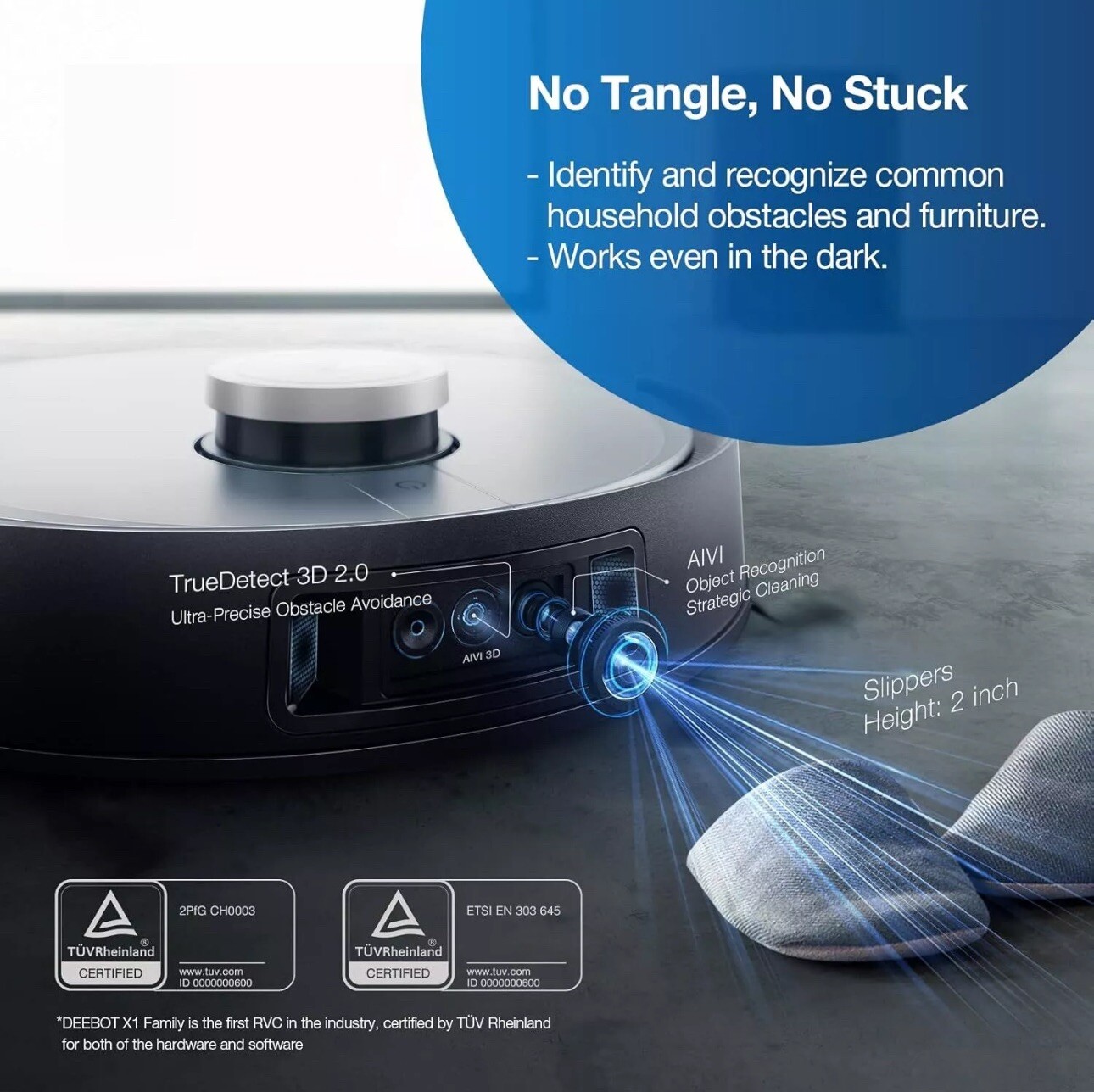 ECOVACS DEEBOT X1 Plus Robot Vacuum – Scratch & Dent