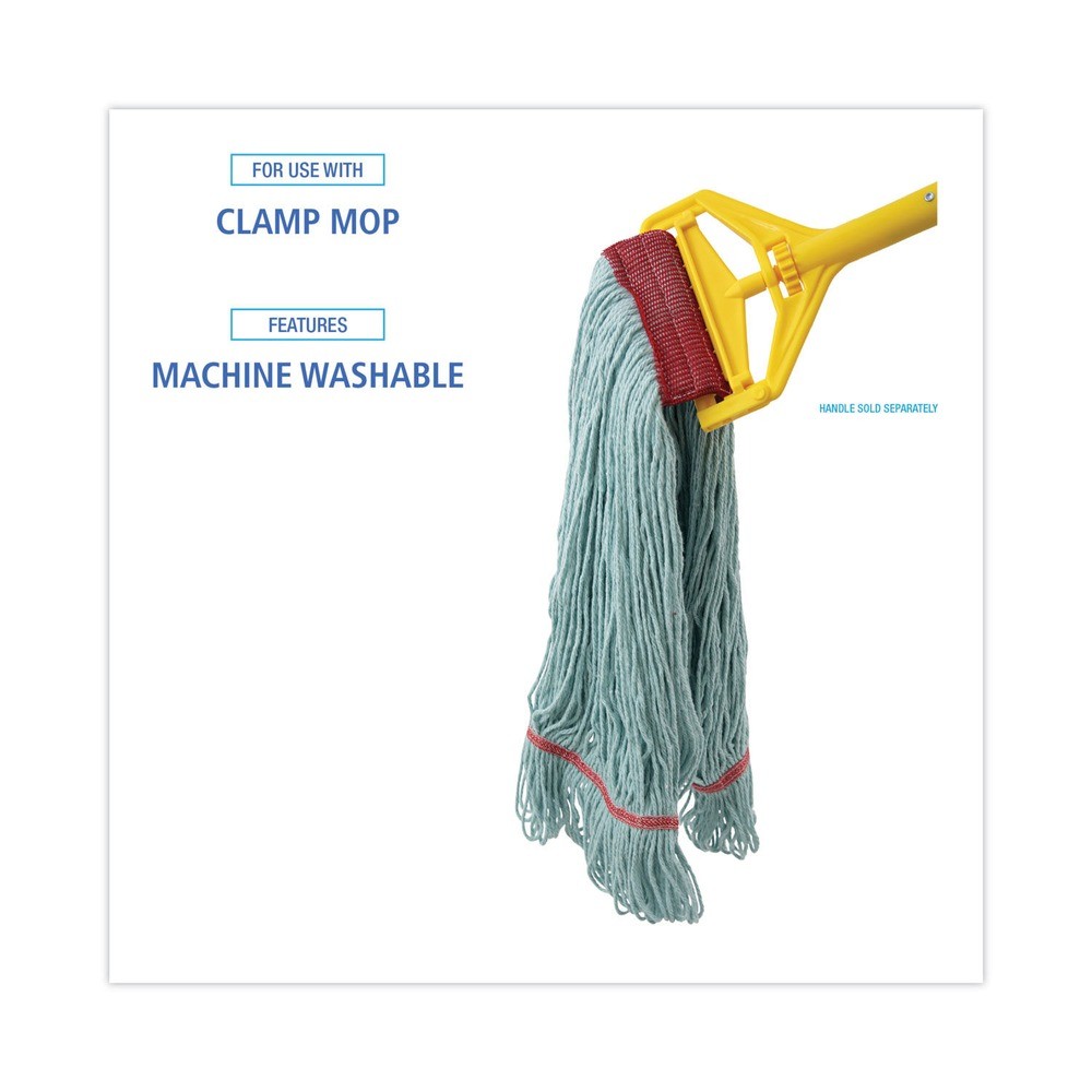 Boardwalk 1400LEA EchoMop Synthetic/Cotton Wet Mop Head – Large, Blue New
