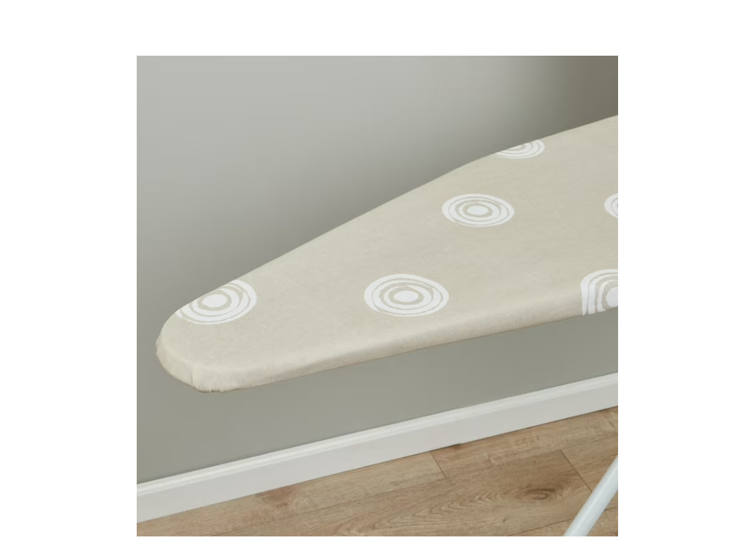 Full‑Size T‑Leg Ironing Board – , Adjustable Height, Steel Frame, Thick Padded