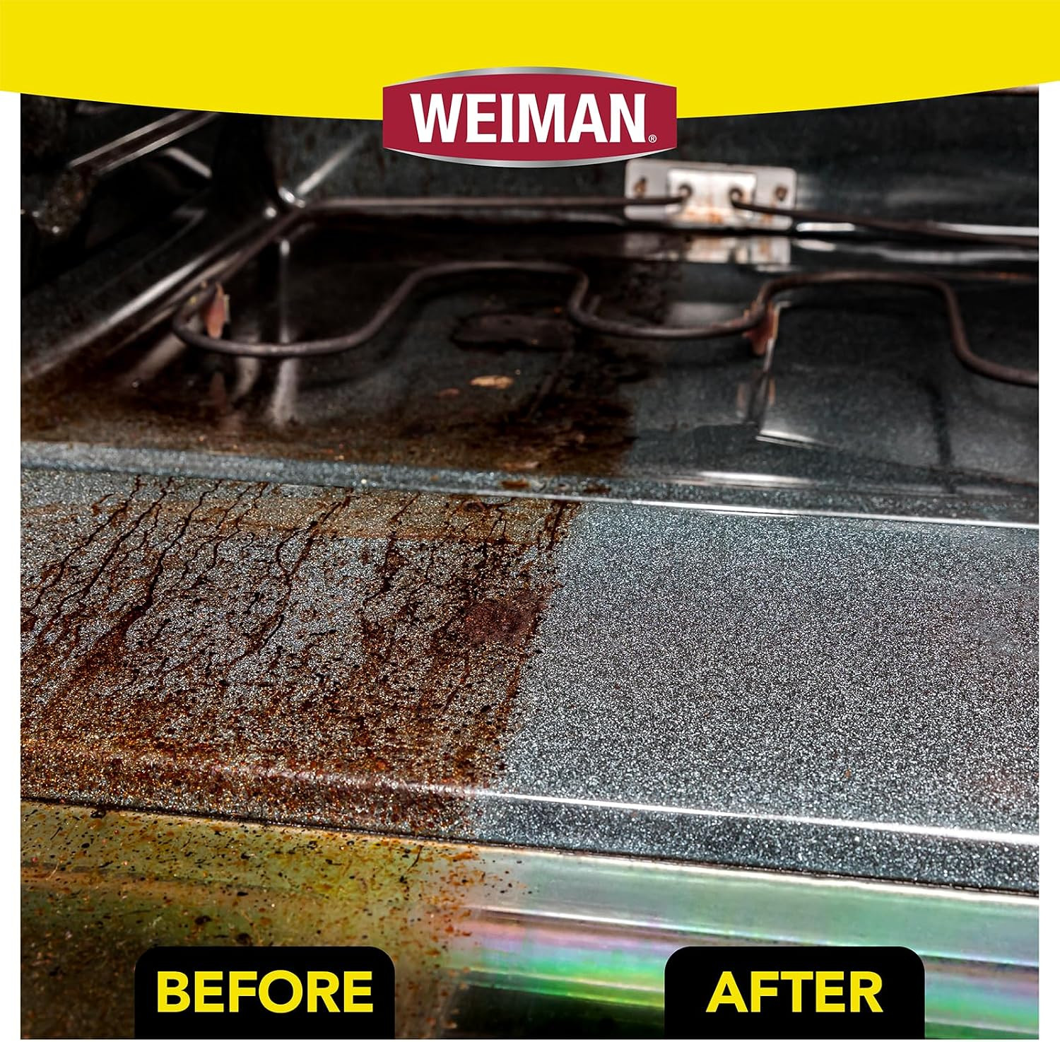 Heavy Duty Stove and Oven Cleaner 3 Piece Total Clean Kit, for Baked on Grease,