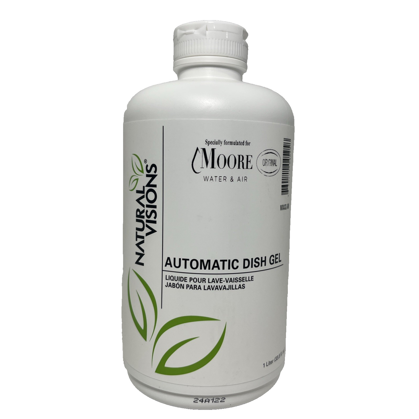 Natural Visions Liquid Automatic Dishwasher Dish Gel Concentrate 1 Liter NEW