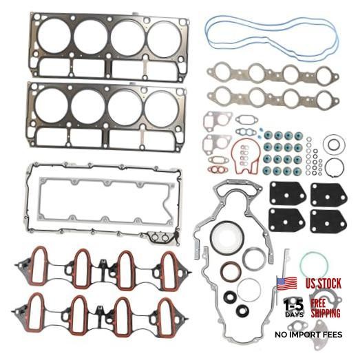 5.3L Engine Cylinder Head Gasket Set Fits for Cadillac Escalade 04-05, Chevy