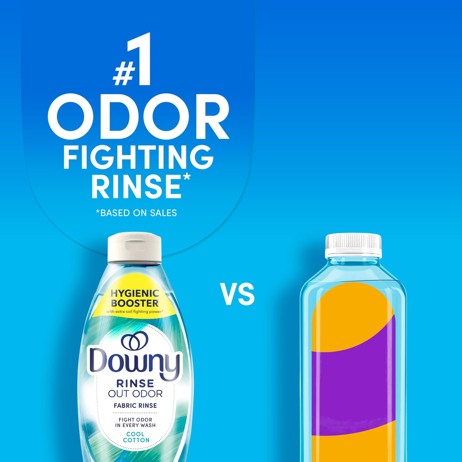 Downy Rinse Laundry Odor Remover, Cool Cotton Scent, 48 48 Fl Oz (Pack of 1)