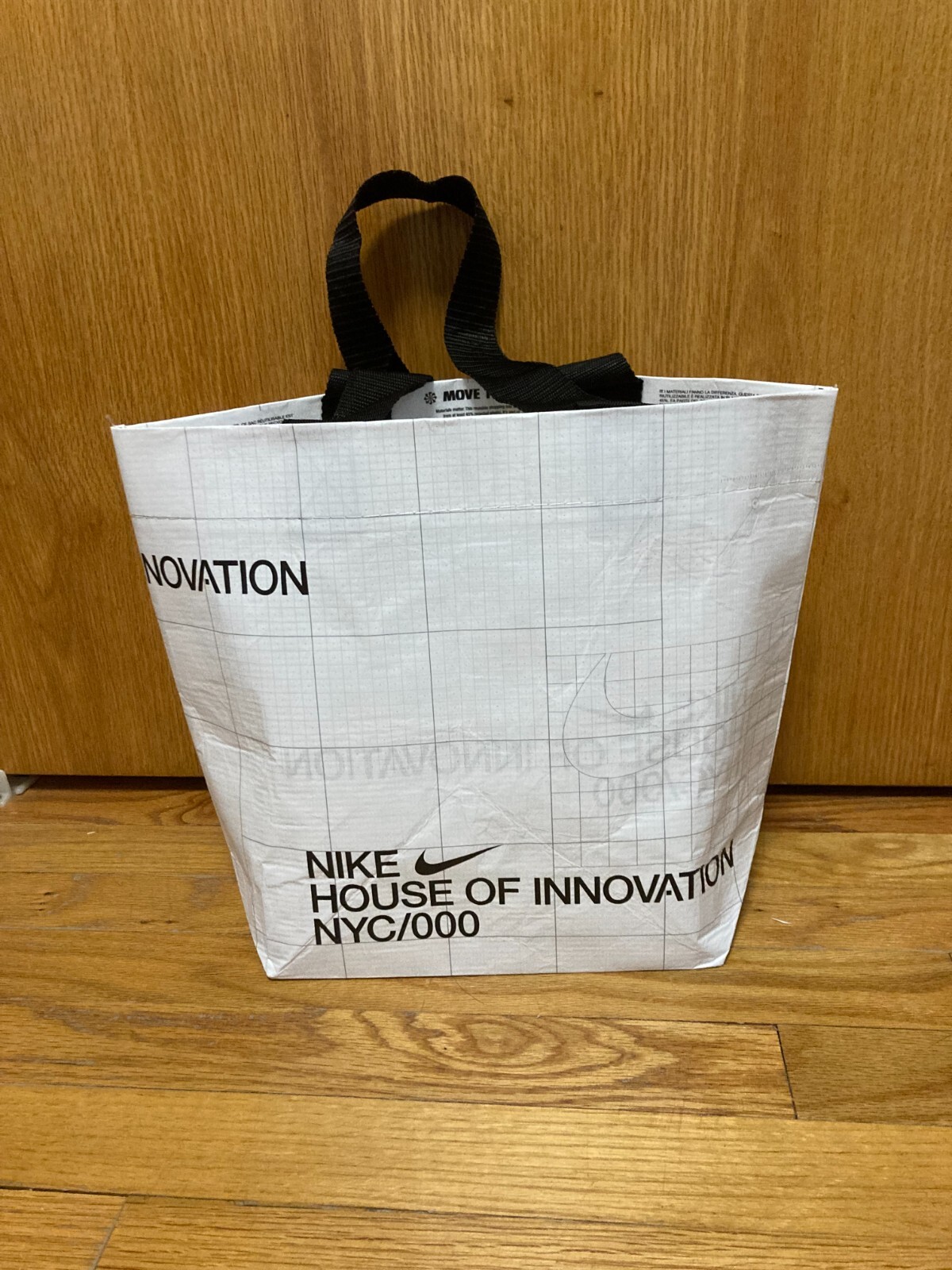 Nike NYC Shopping Tote Bag Reusable Eco Small White – 9.5 x 11.5 x 5