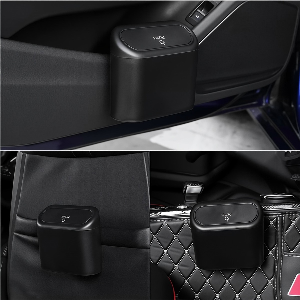 Portable Car Trash Can Garbage Bin Bag Organizer Vehicles Waste Waterproof Mini