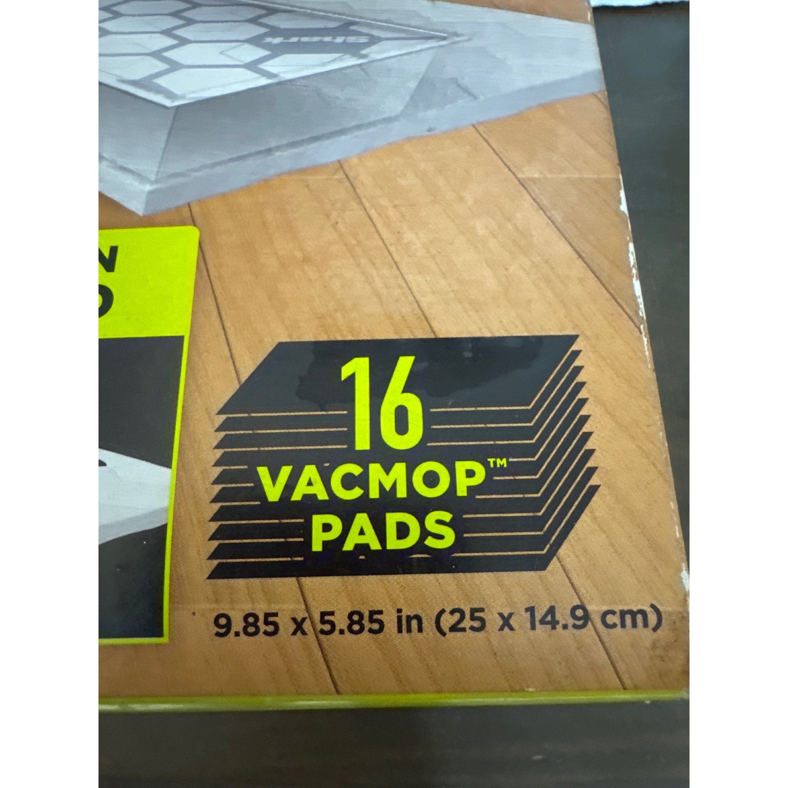 Shark VACMOP Disposable Hard Floor Pads 16 Count VMP16 White Gray Hexagon NEW