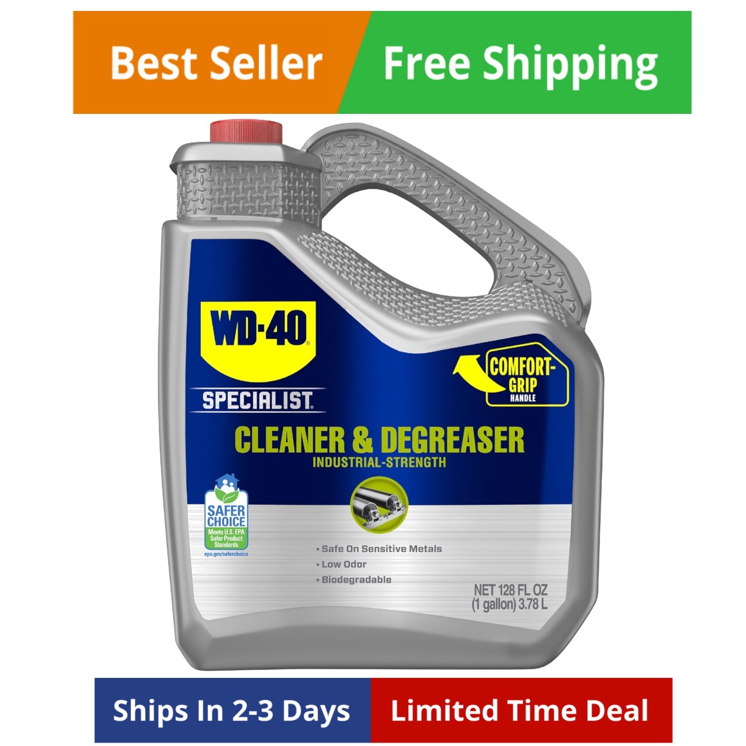 Cleaner & Degreaser, Multi-Surface Cleaning Solution, One Gallon