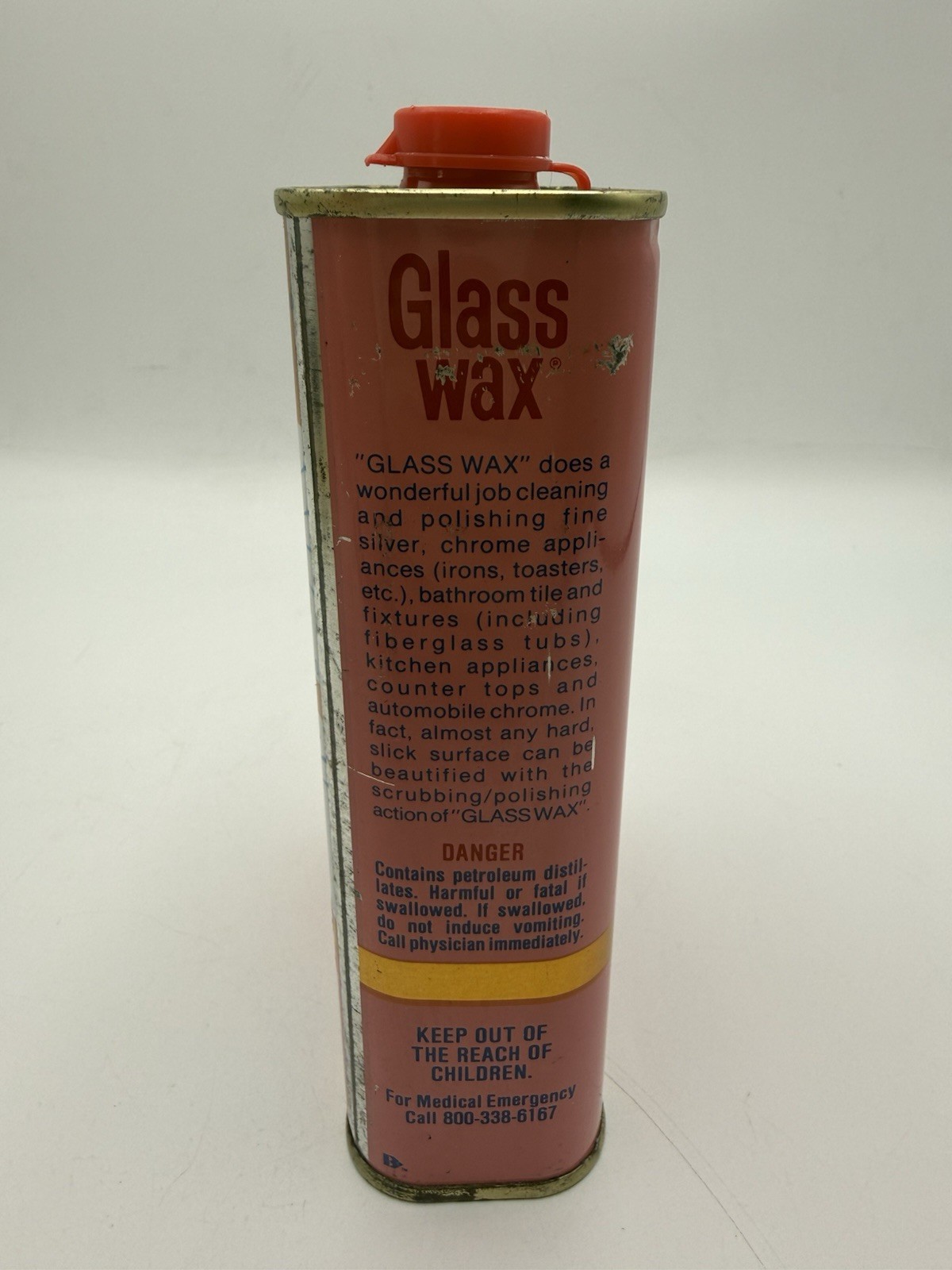 Glass Wax Glass & Metal Cleaner 16oz Discontinued Gold Seal NEW!