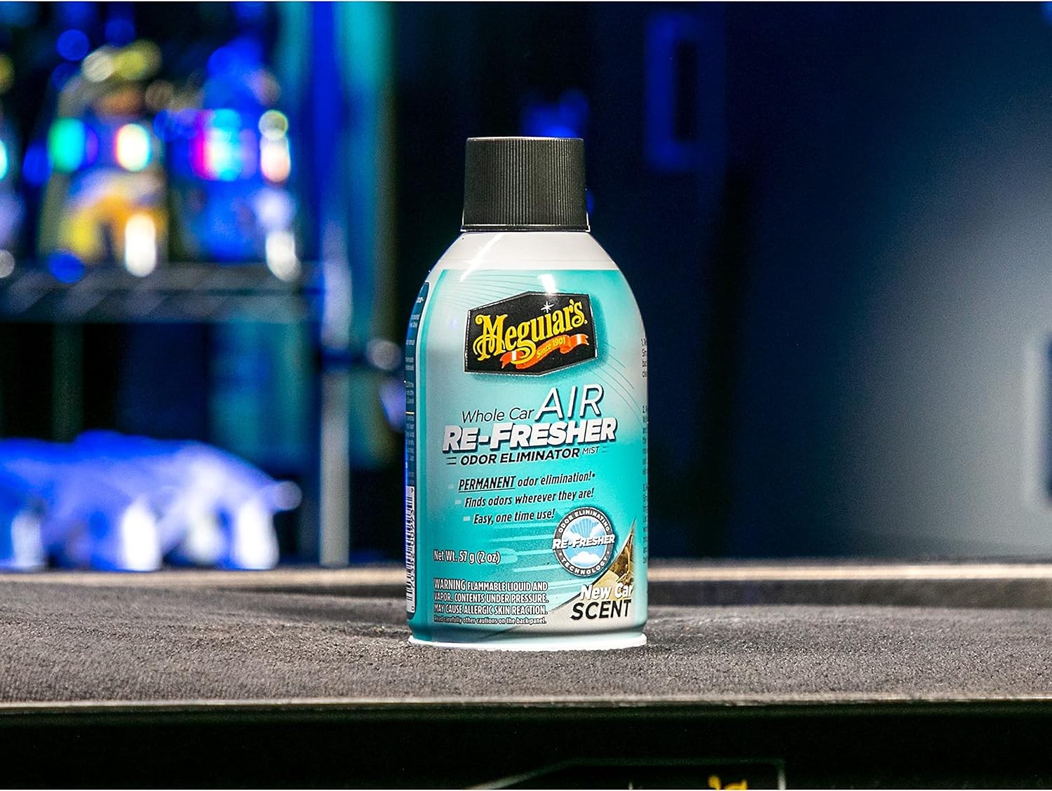 Meguiar’s Whole Car Air Re-Fresher Odor Eliminator Mist, New Car Scent, 6 Pack