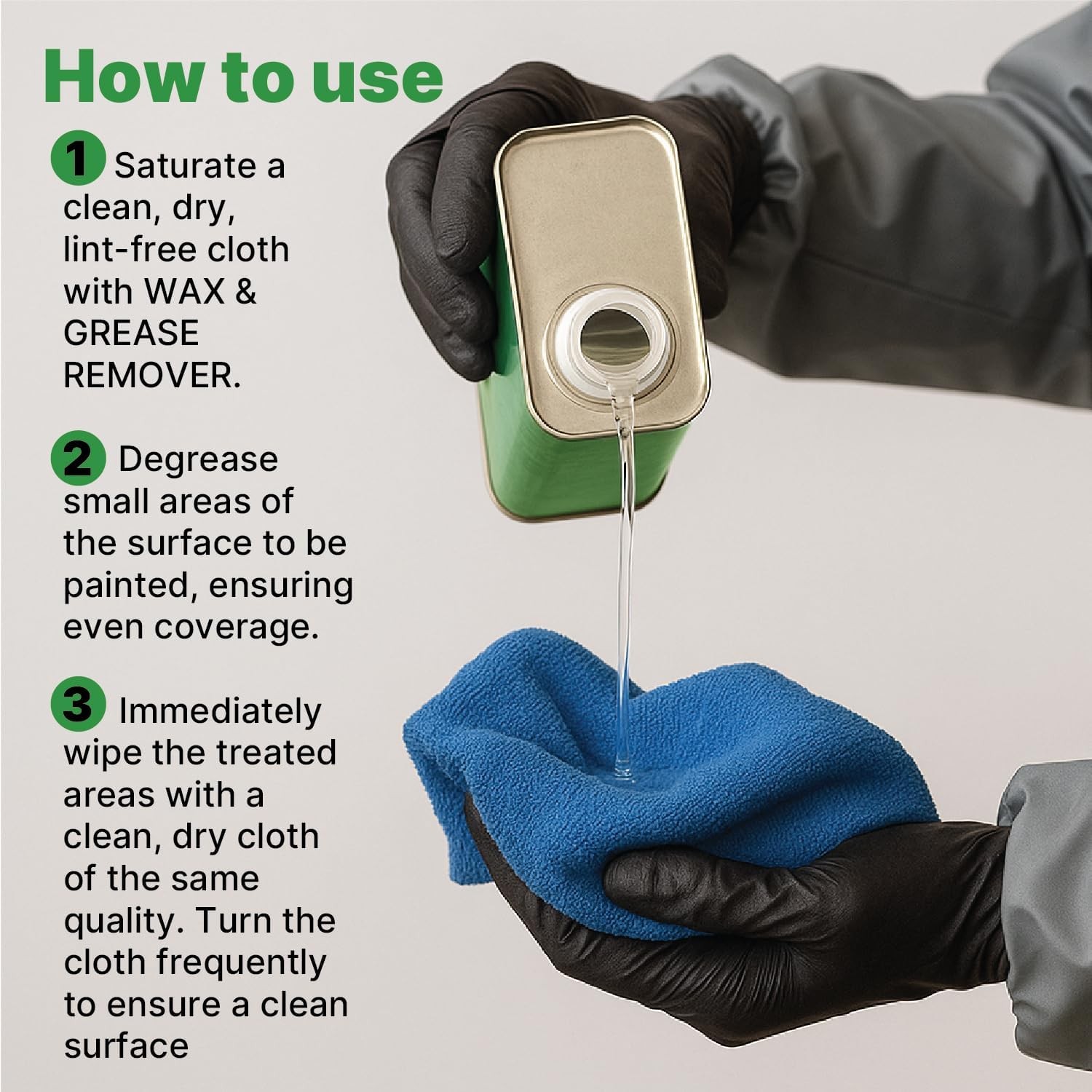 Wax and Grease Remover Multi-Surface Paint Prep Cleaner for Auto Body (36060),