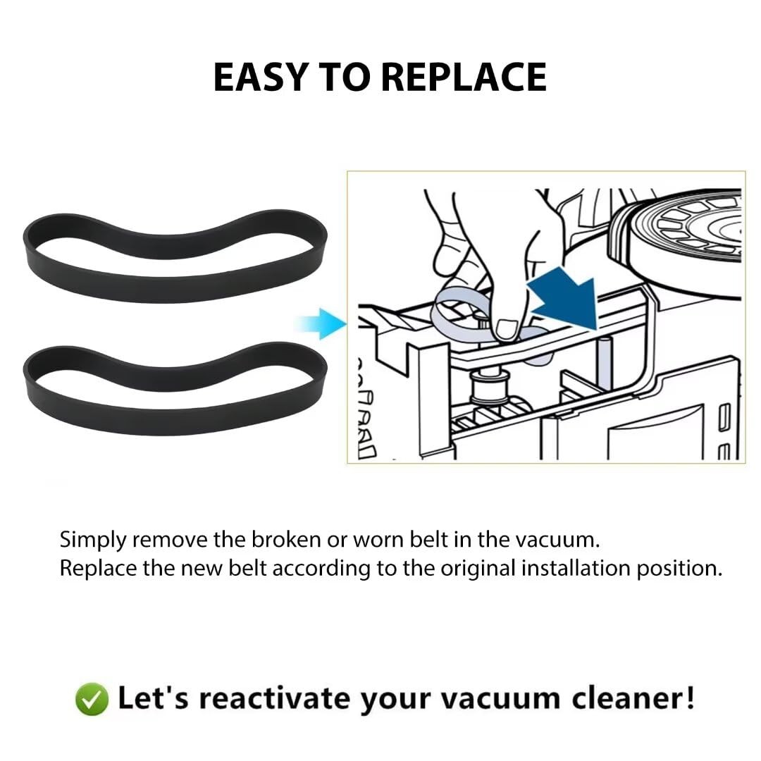 Premium 2X Belts Fit for Bissell Cleanview Bagless Vacuum Cleaner 1334 1327