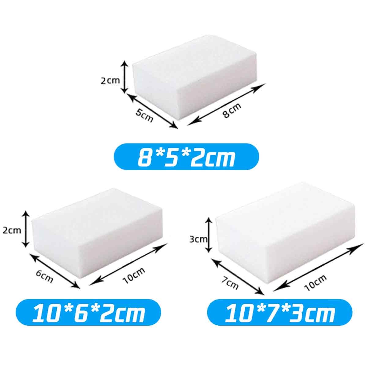 Melamine Cleaning Sponge, Multi-function Foam Pads for Stain Removal, 3 Sizes