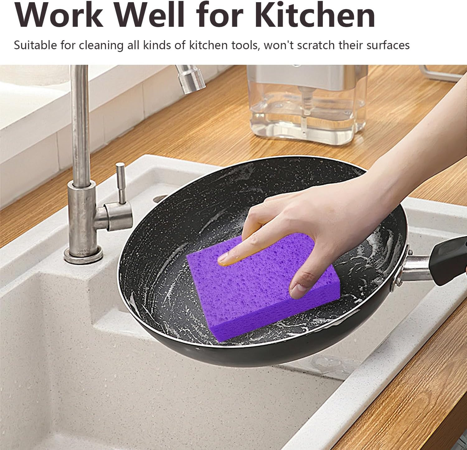 Cleaning and Washing Sponge 3 Pack Large Extra Thick Heavy Duty Sponge Multi…