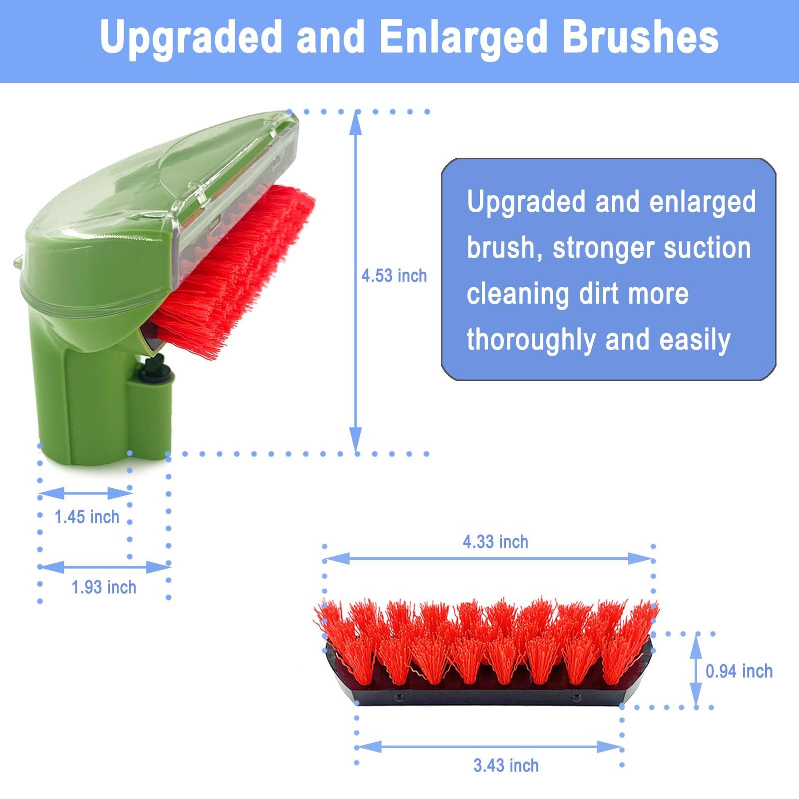Detachable Tough Stain Brush Tool for Carpet Cleaners – Fits 1400B Series, 5.3