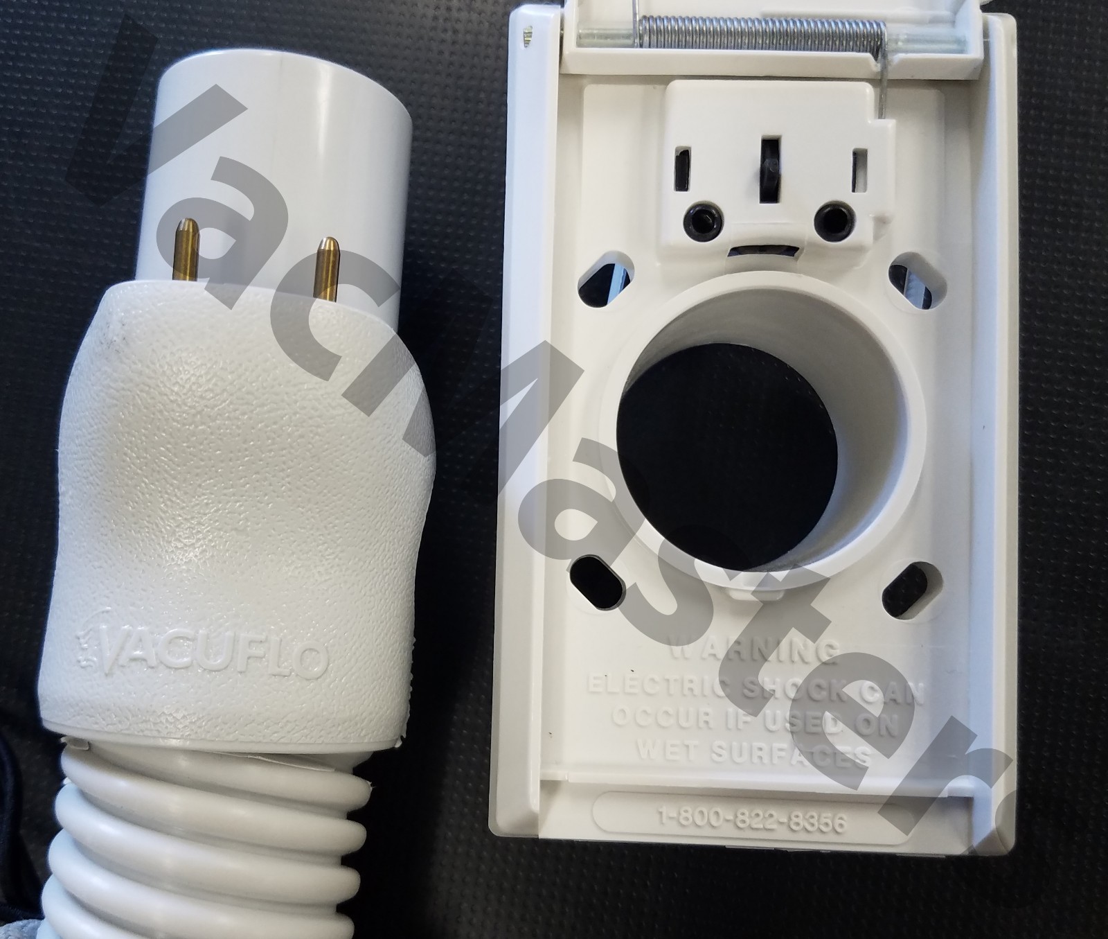 Vacuflo central vacuum “automatic” inlet valve, WHITE ALMOND or IVORY QTY 1