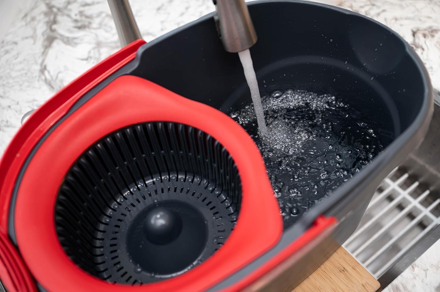 EasyWring Microfiber Spin Mop & Bucket Floor Cleaning System + 2 Extra Refill…