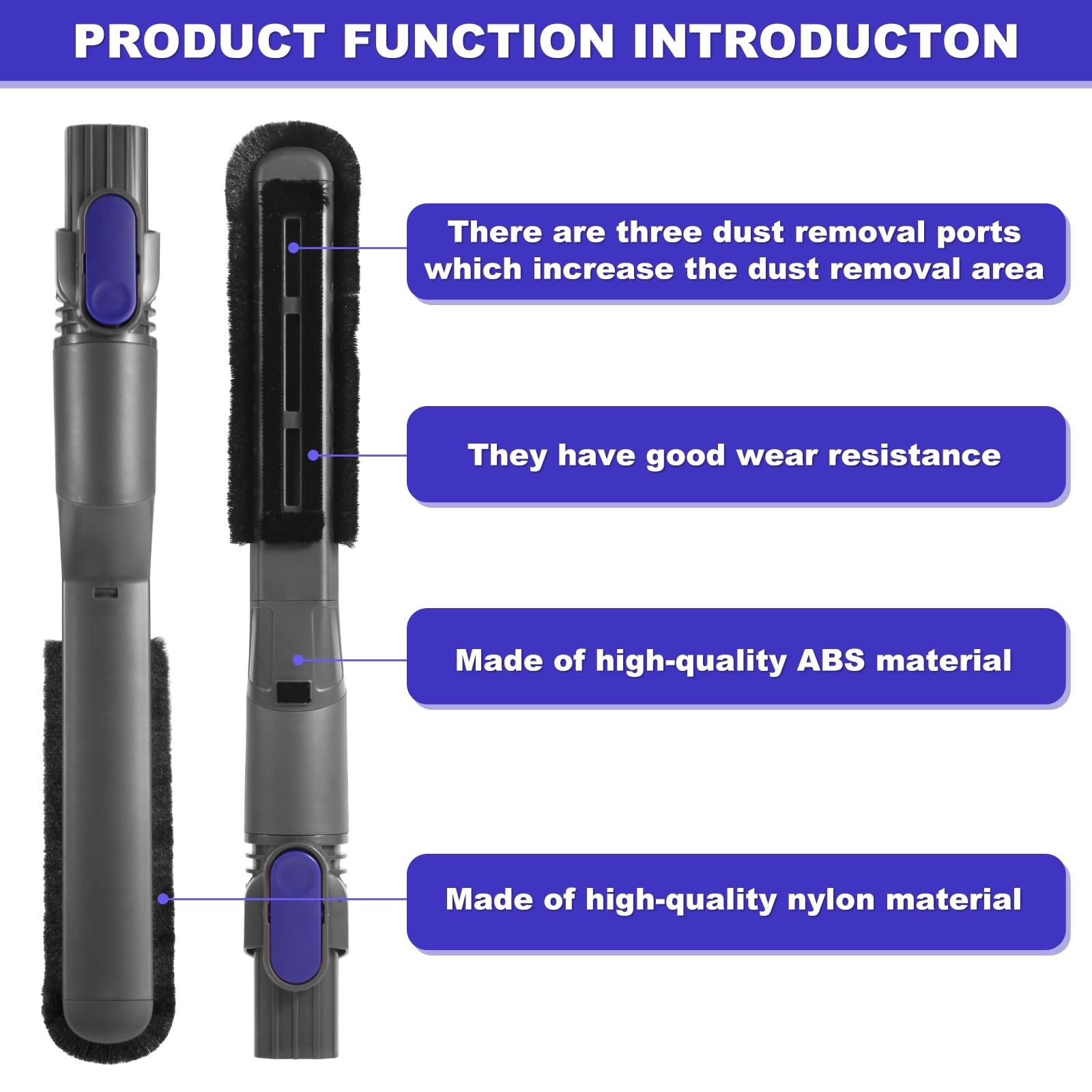 IX141 Vacuum Dusting brush Replacement Parts Compatible with Shark Pet Cordle…