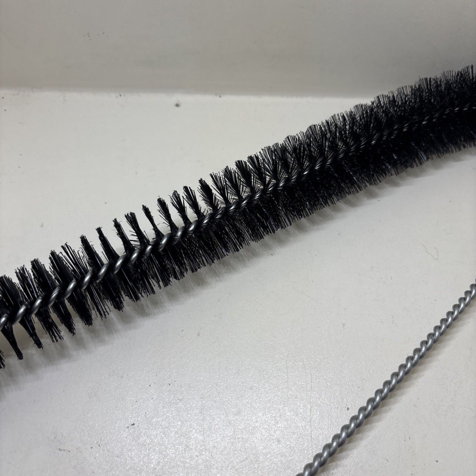 New 1.25” Flexible Bottle Tube Cleaning Brush Nylon Bristles Wood Handle