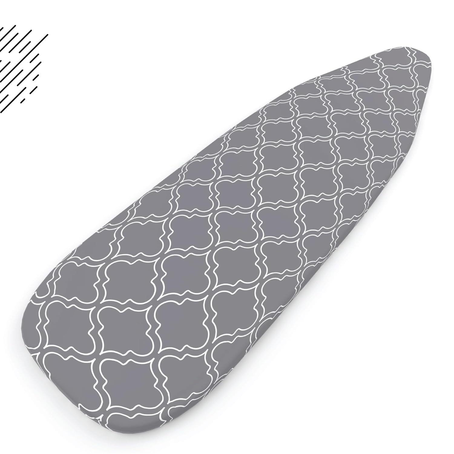 Grey Tiles Thick Felt Ironing Board Cover Pad 42″x14″ Scorch Resistant