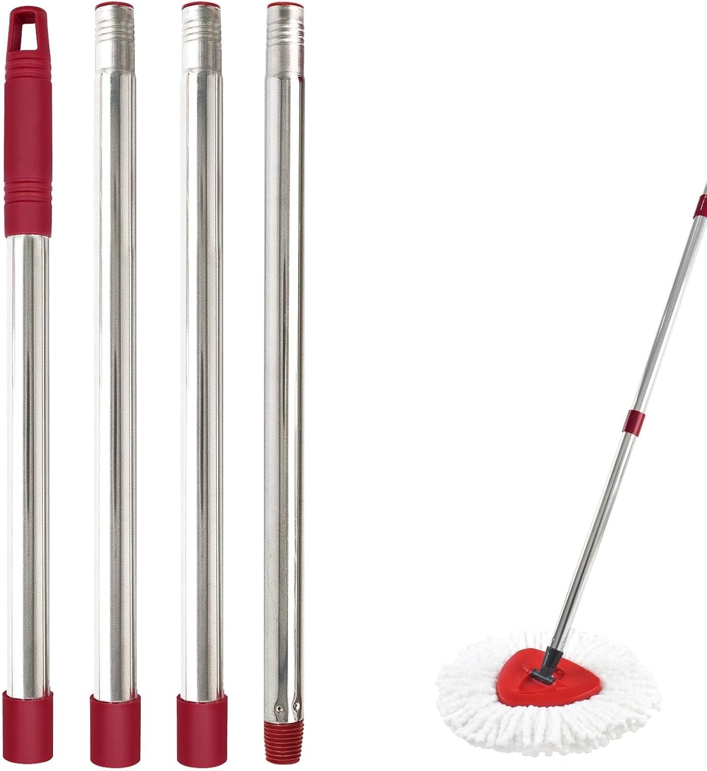 Mop Handle for Ocedar Spin Mop Flat Mop Replacement Extendable 30 58 Stainles…
