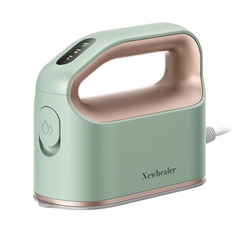 Mini Steam Iron for Home Flat Ironing and Hanging Ironing Mint Green 1200W 110V