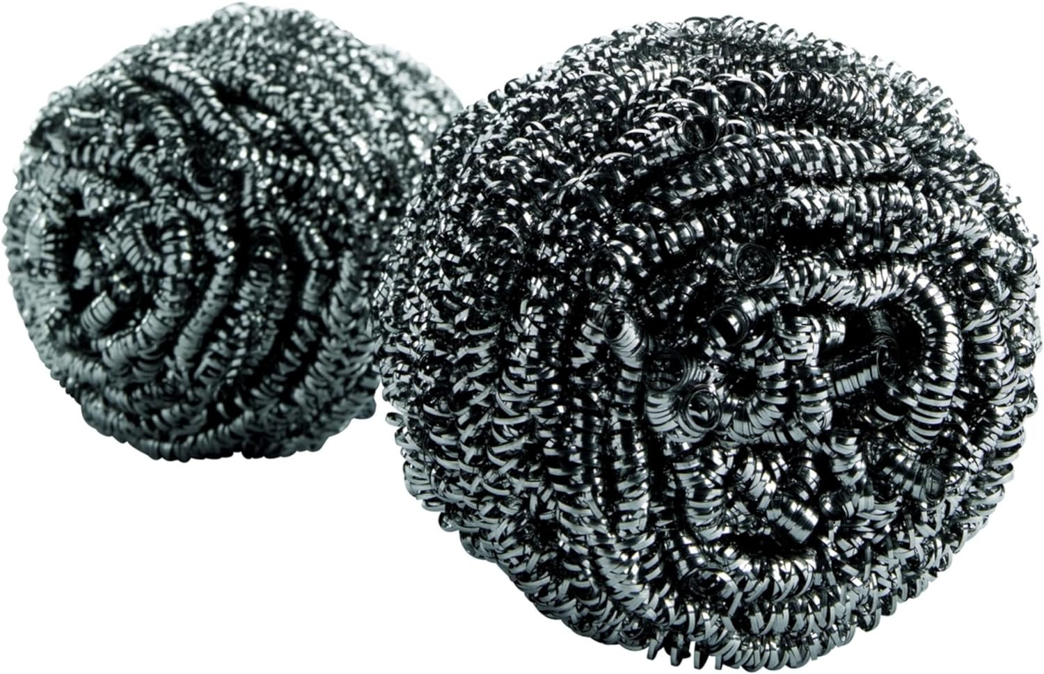 Stainless Steel Scrubbers, Durable, Ideal for Uncoated Cookware, 16 Scrubbers
