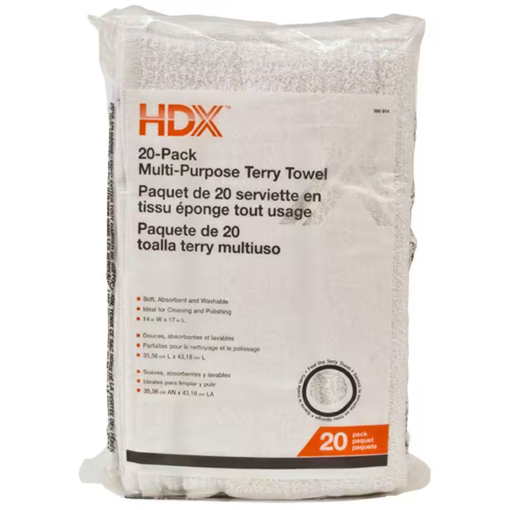 14 In. X 17 In. Multi-Purpose Terry Cloth (20-Pack)