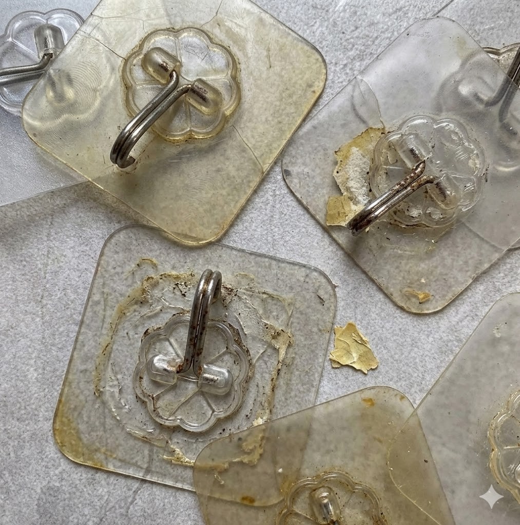 1Pcs Adhesive Hooks Transparent Waterproof Utility Hooks for Bathroom Kitchen