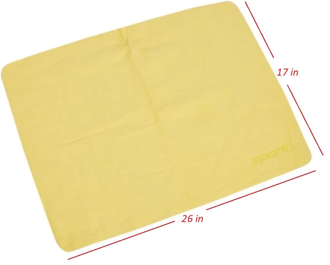 Synthetic-Chamois Premium Absorbent Cleaning Towel – 26″ x 17″ YELLOW