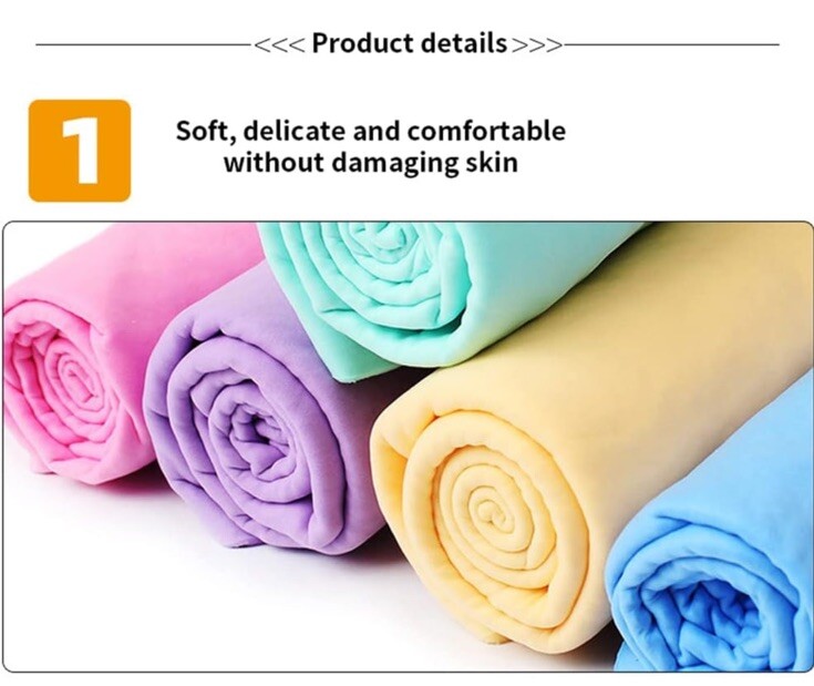 Clean Cham Synthetic Leather Towel 26 x 17 Drying Cleaning Car Boat Pet Chamois