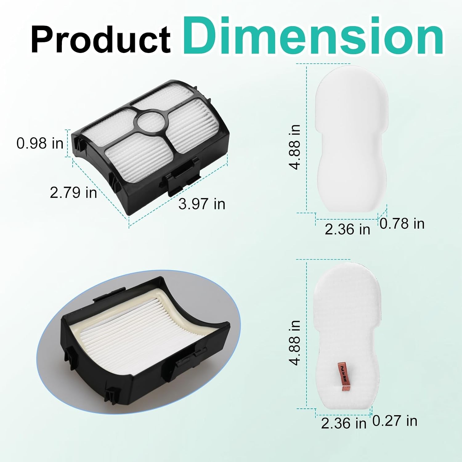 Replacement filter for Shark HZ3002 HZ3000 HZ4001AMZ HZ4002 Stratos Ultralight