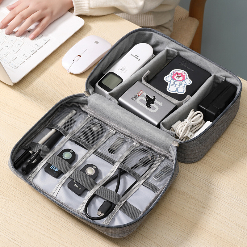 Travel Cable Bag Organizer Charger Storage Electronics USB Case Cord Accessories
