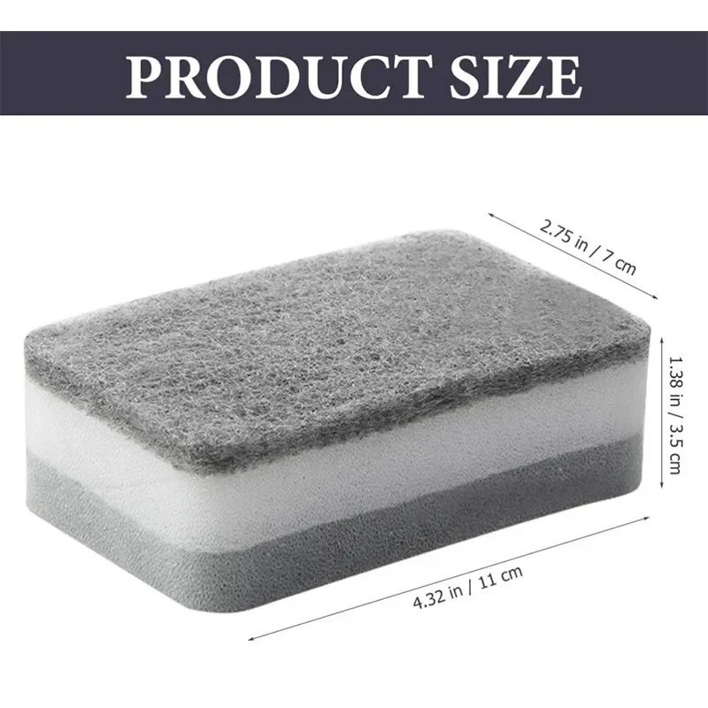 10/50 Pack Kitchen Cleaning Sponges Scourers Washing Up Non-Scratch for Dish Pad
