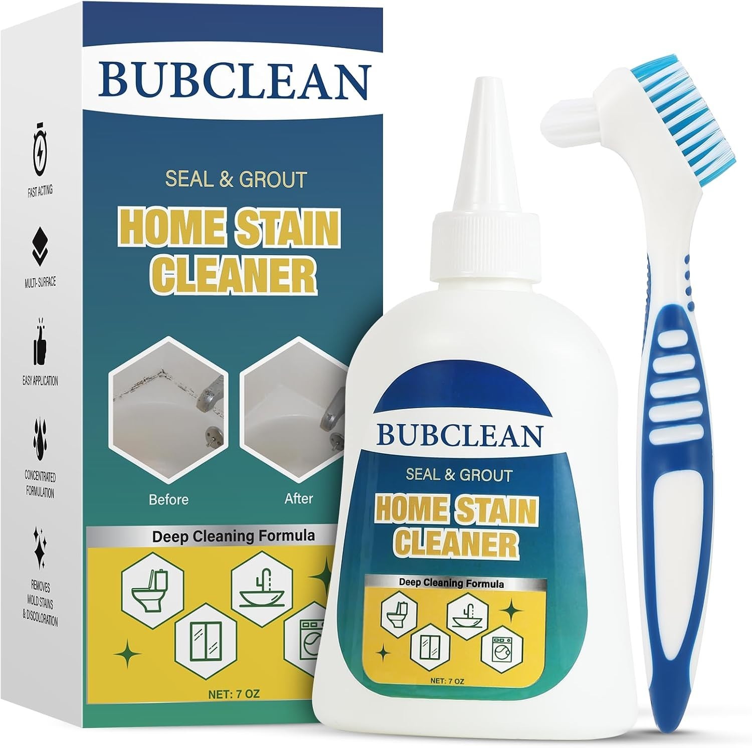 Home Stain Remover Gel Cleaner, Heavy Duty Black Surface Stain Cleaner for Wa…
