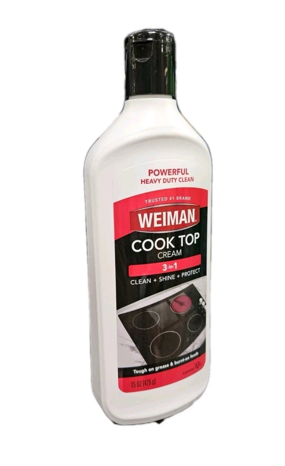 Weiman Ceramic/Glass Cooktop Cleaner & Polish Heavy Duty For Stove Top 15 oz