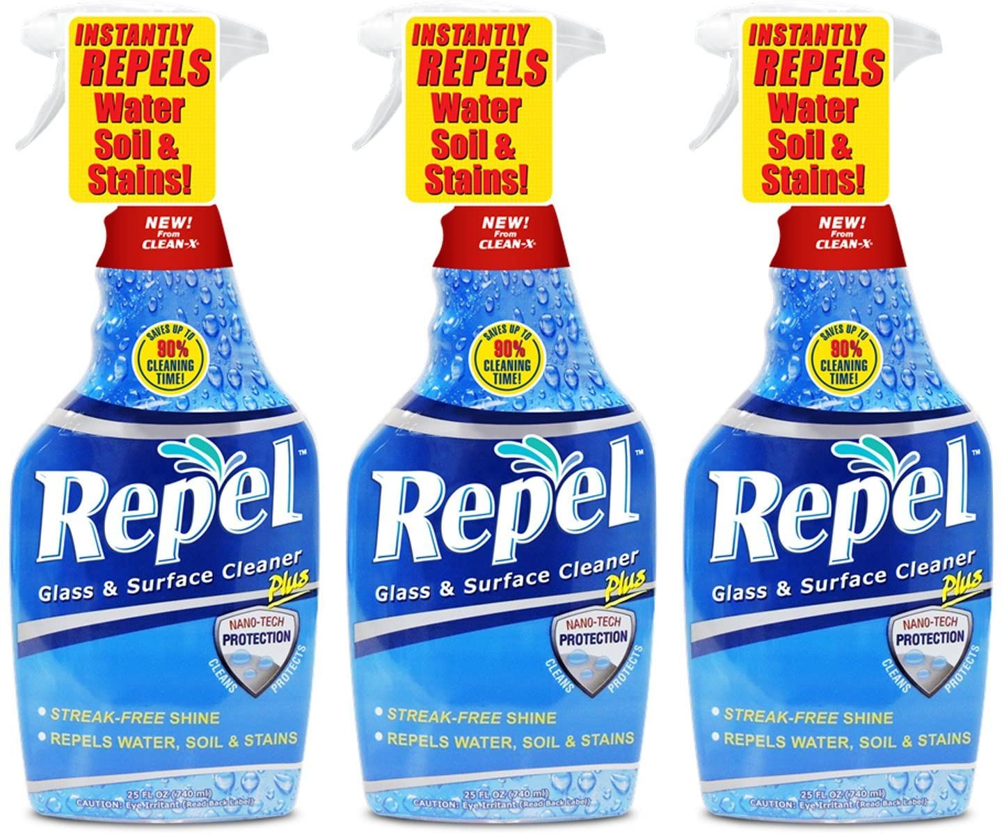 Cleans & Repels Water Spots and Dirt on Glass, Mirror, Tile and Multi Surface