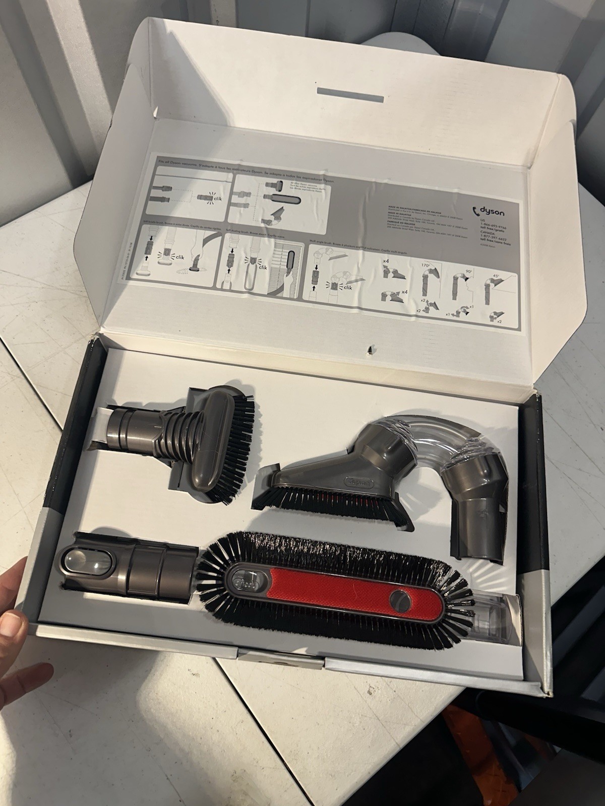 Dyson Home Cleaning Kit 4-Piece Vacuum Attachment Set w/ Box Clean