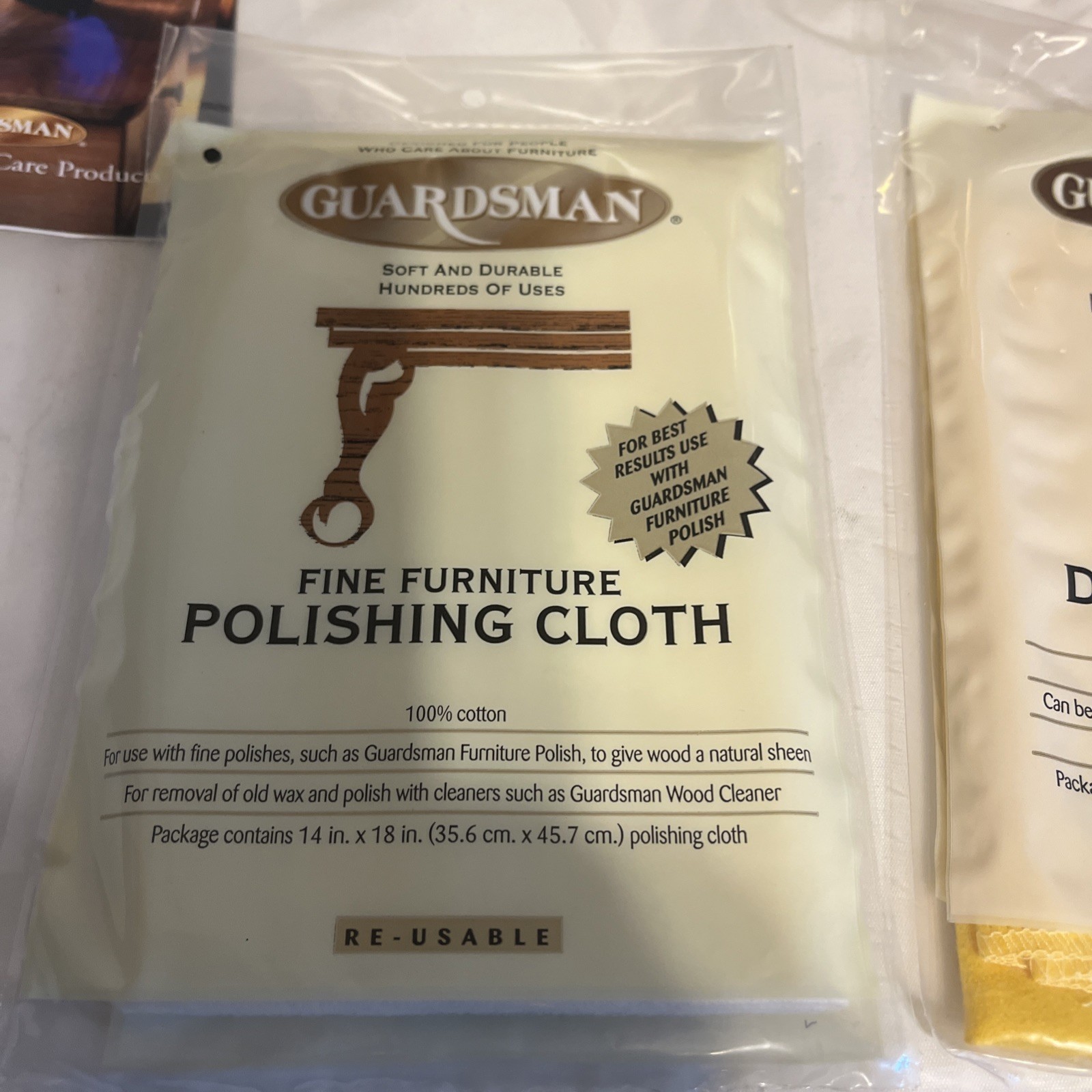 Guardsman Vintage Furniture Wood Cleaner And Polish Set W/ Polishing Cloth Box