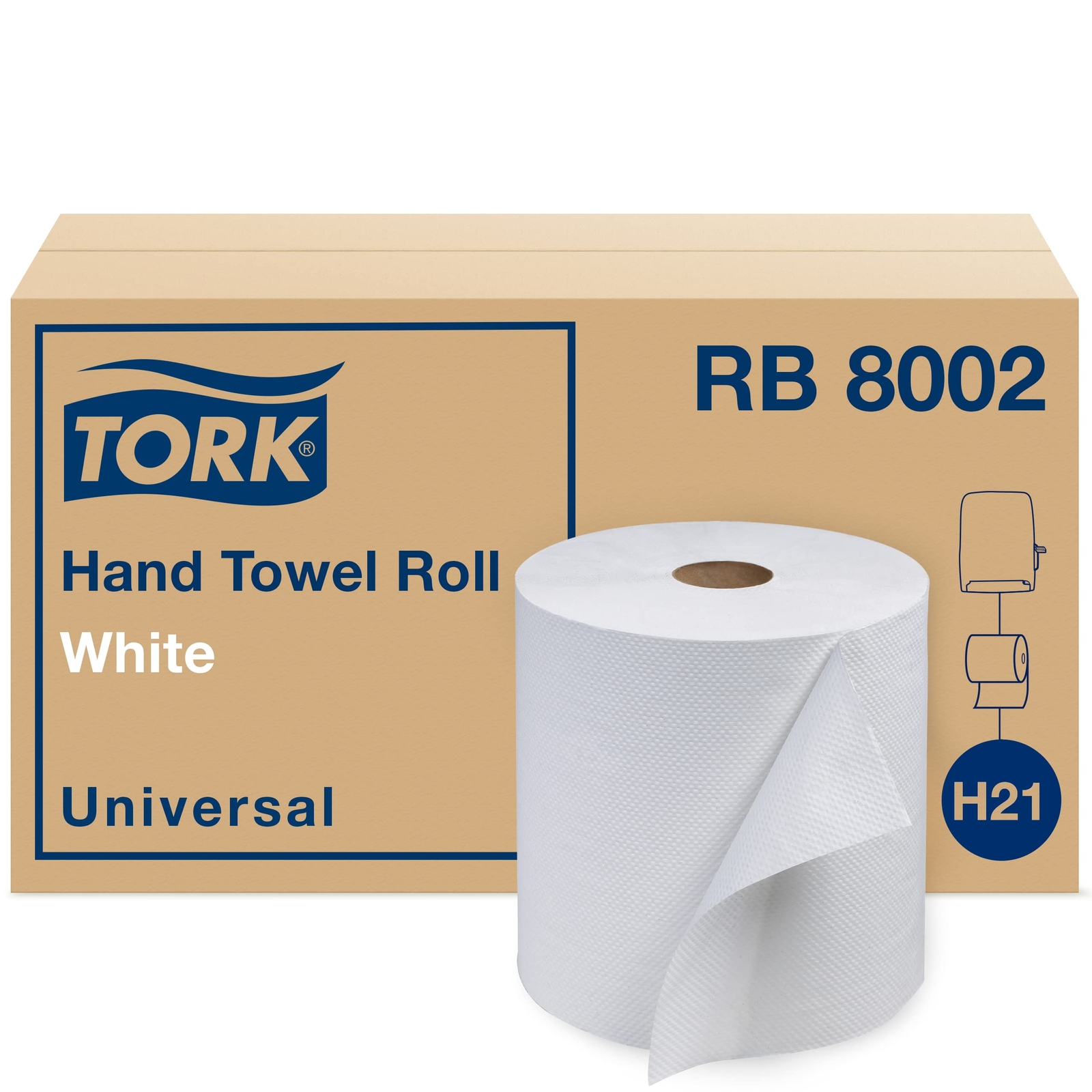 Tork 800ft Paper Towel Roll Pack of 6 1-Ply Bulk Hand Towels for Dispenser
