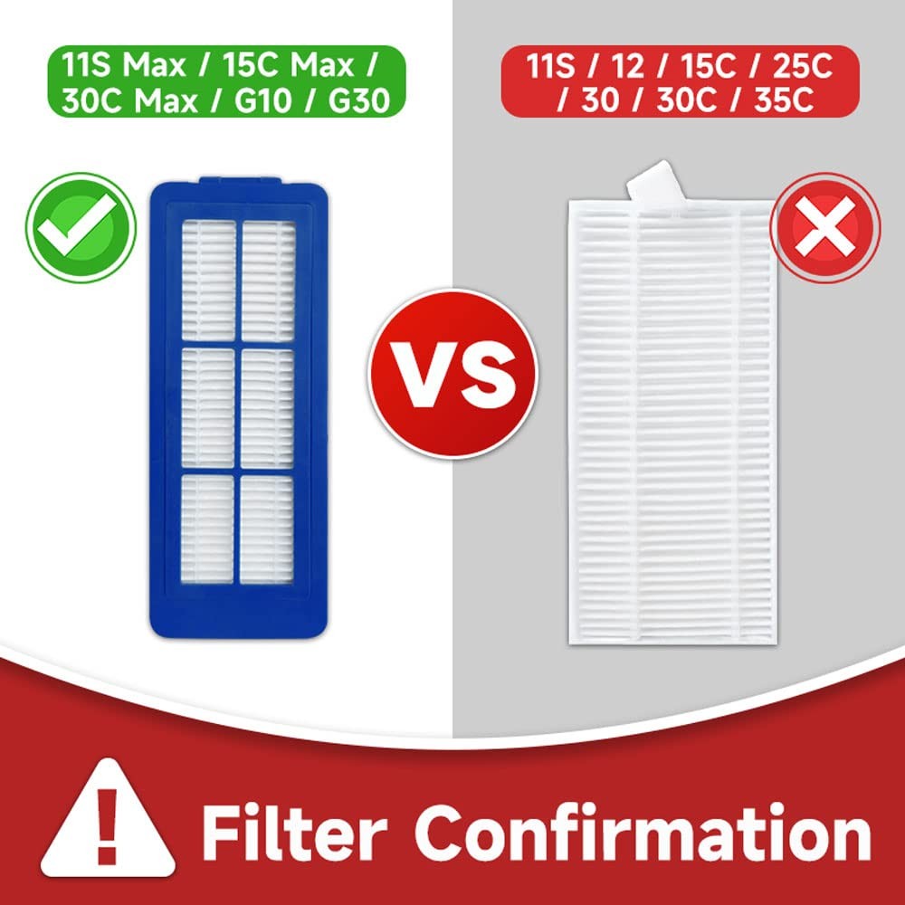 Spare Accessories Compatible for eufy 11S Max, 30C 17*25, Blue / White