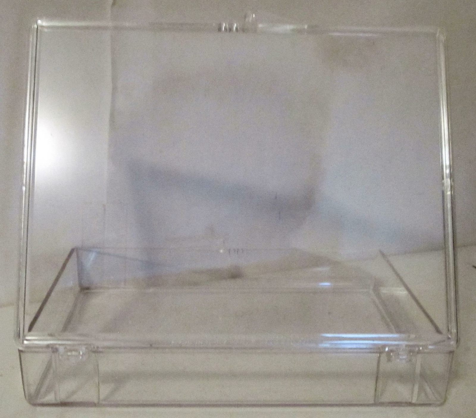 5 Clear Clamshell Acrylic Hard Plastic Parts Boxes ~ 4.5″ x 3.5″ x 0.75″ USA